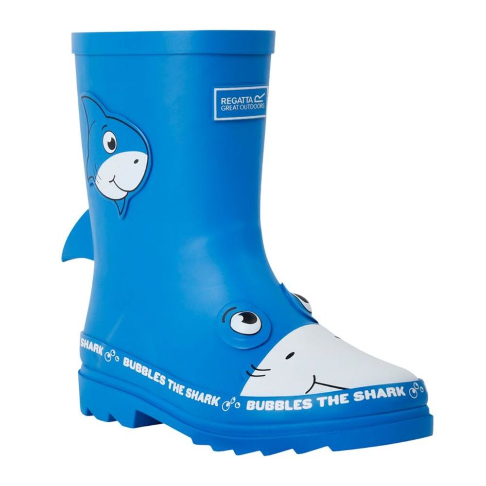 Regatta Childrens/Kids Mudplay II Bubbles The Shark Galoshes / Blue